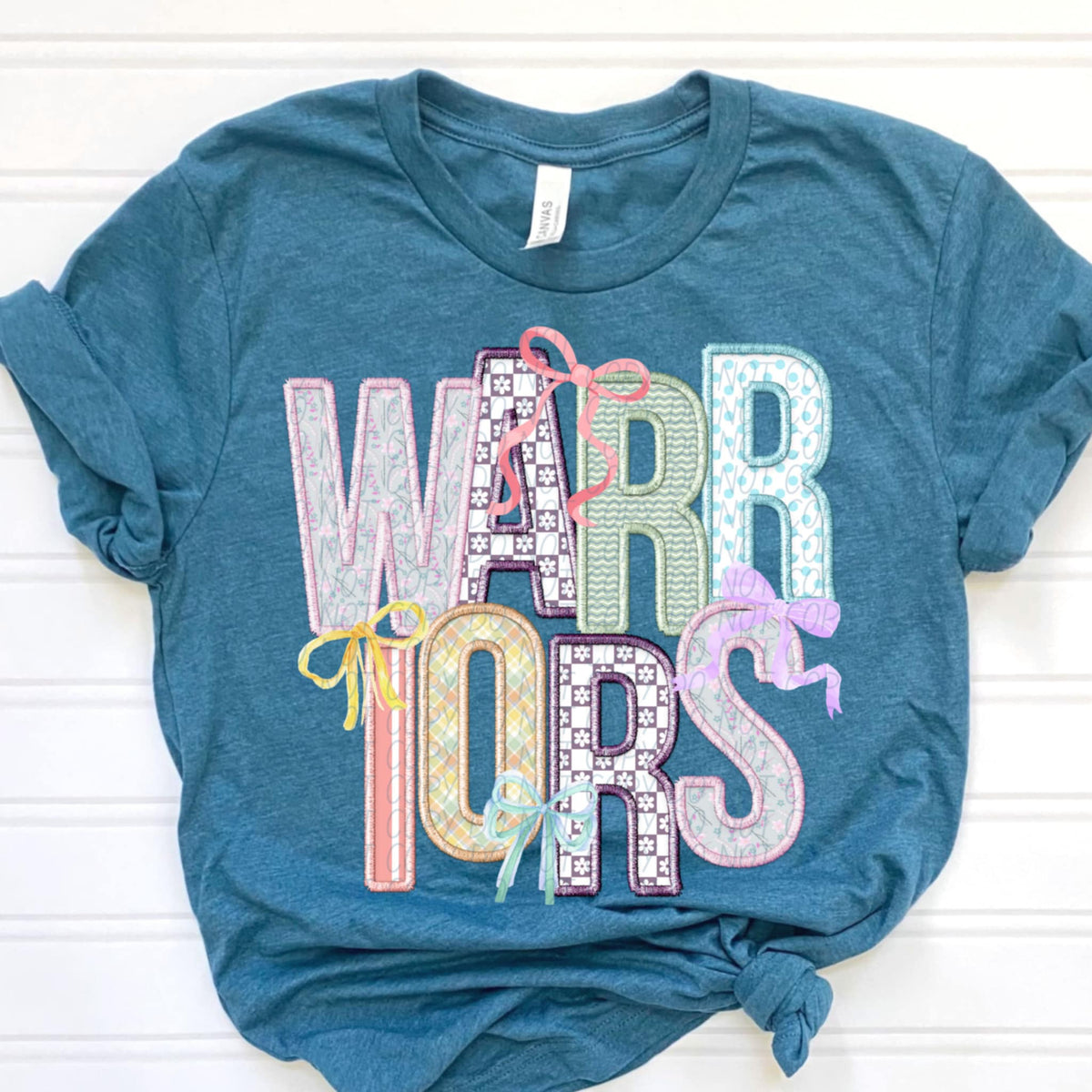 Warriors Spring Bow Mascots (CITY) 97168 DTF transfer
