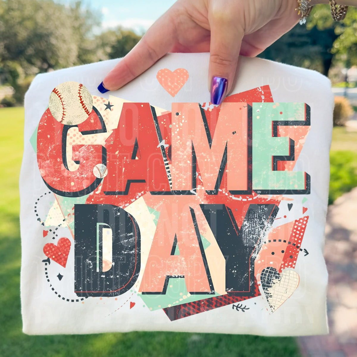 Game Day Magazine font (SBB) DTF transfer