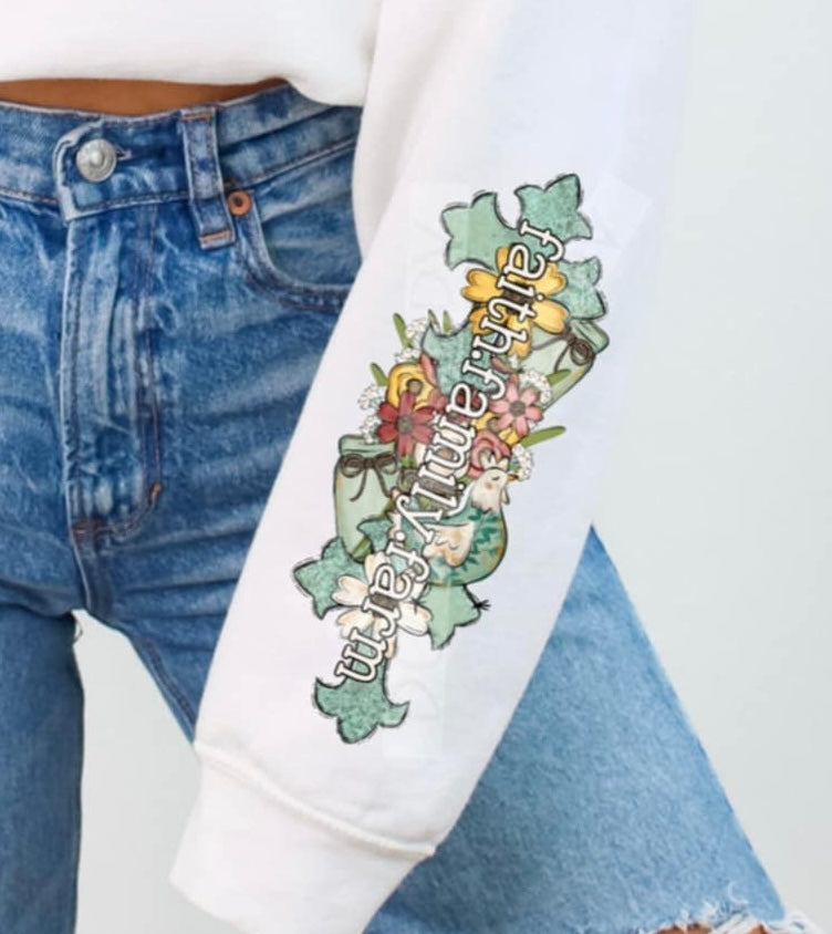 Faith family farm sleeve 85690 DTF transfer