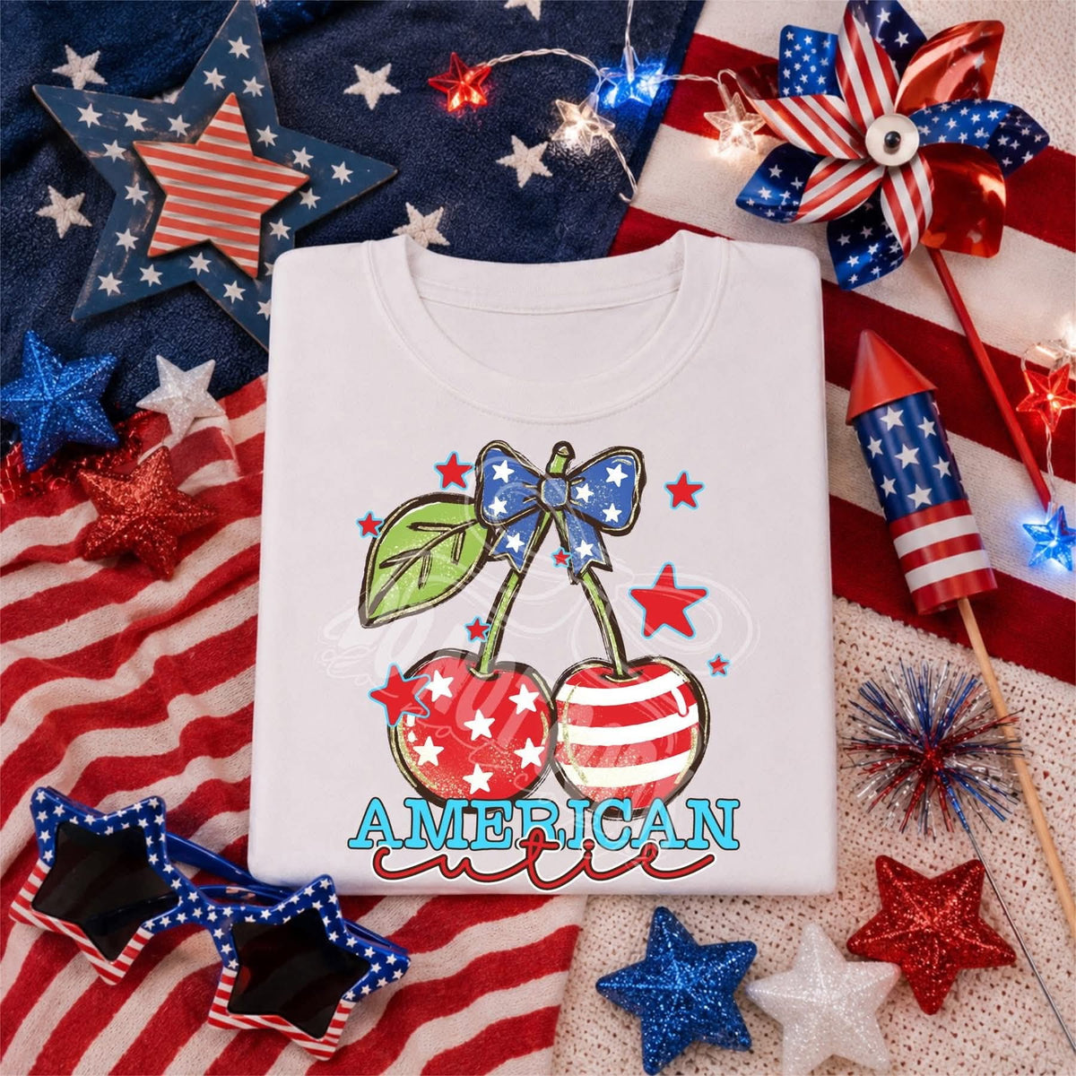 American cutie cherries Sunday Special DTF transfer