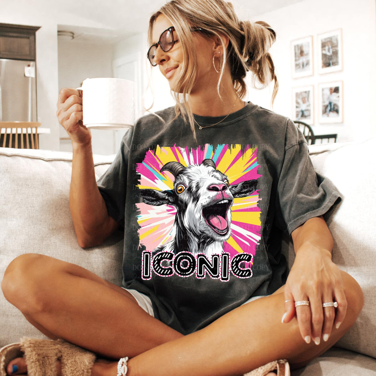 Iconic goat (TTD) 95840 DTF transfer