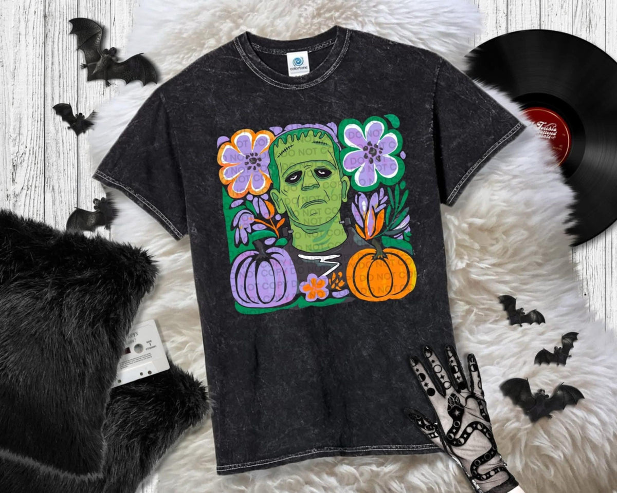 Frank flowers and pumpkin (lyttle) 113156 DTF transfer