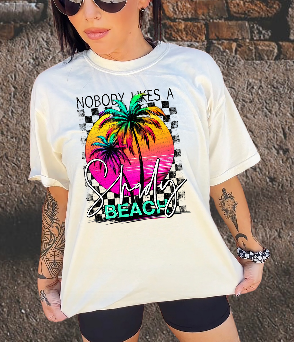 Nobody likes a shady beach 30424 DTF transfere
