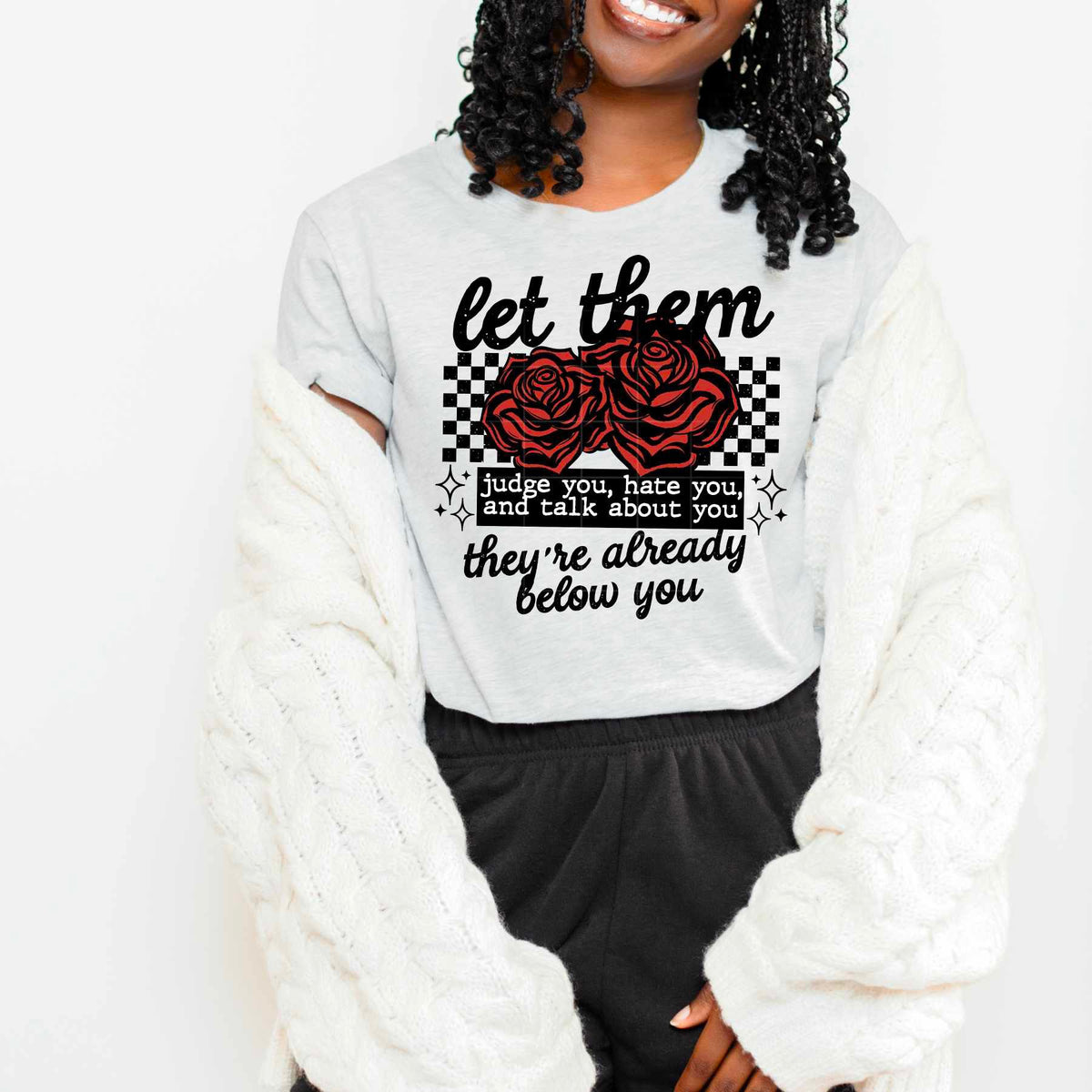 Let them BLACK (CSC) 79694 DTF transfer