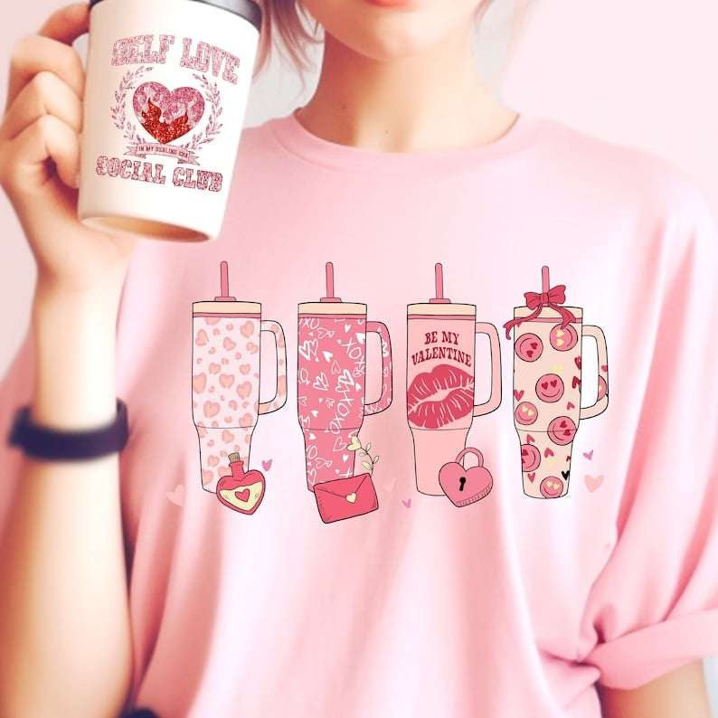 Valentine tumblers 70749 DTF transfer