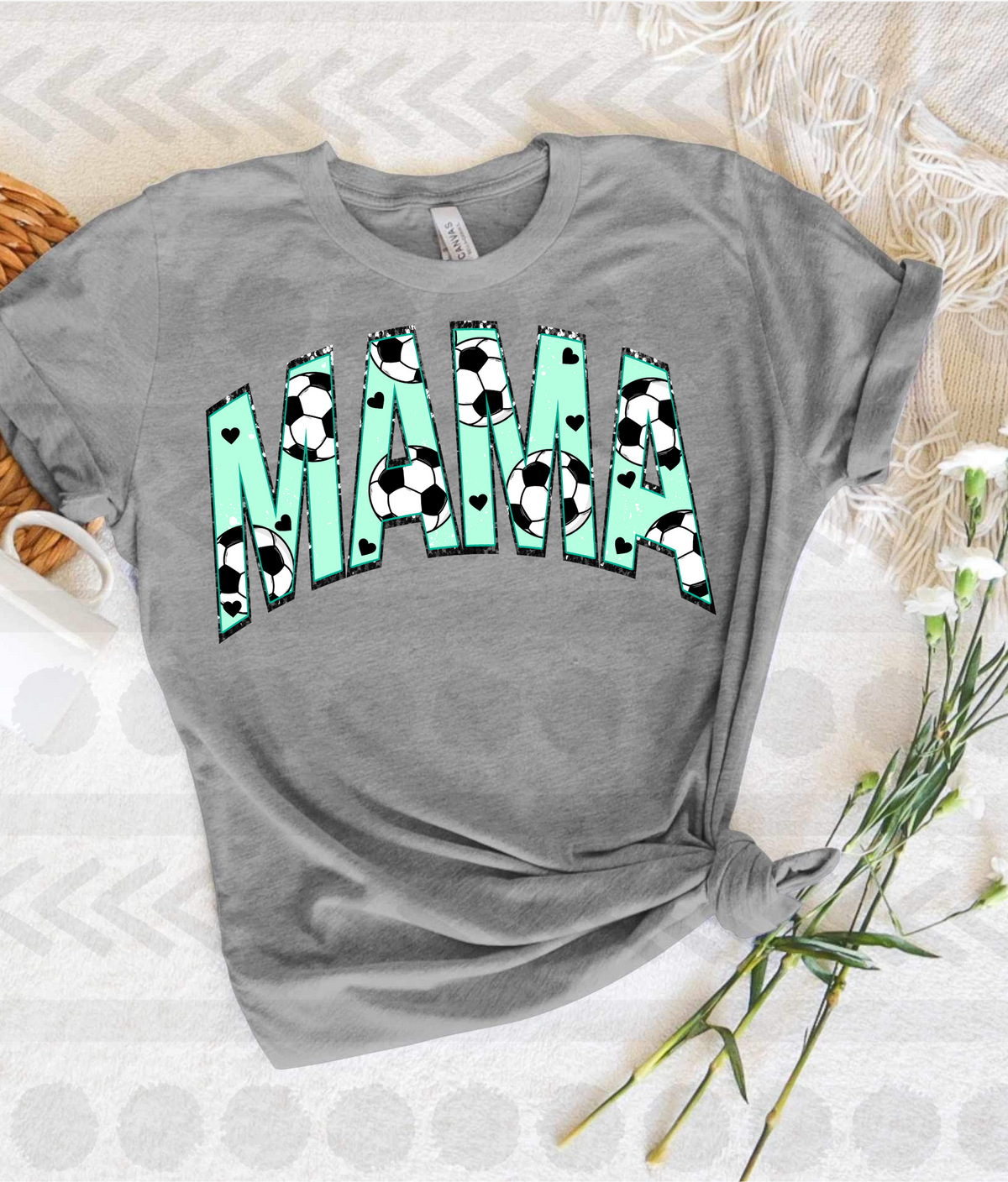 Soccer Mama blue DTF transfer 13964