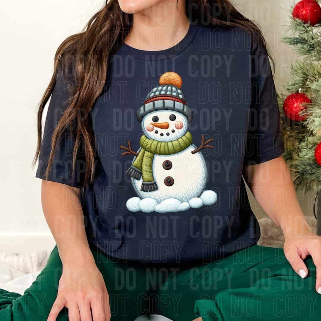 Snowman green scarf (SBB) 58709 DTF transfer