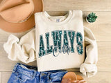 Always cold green sequin 73859 DTF transfer