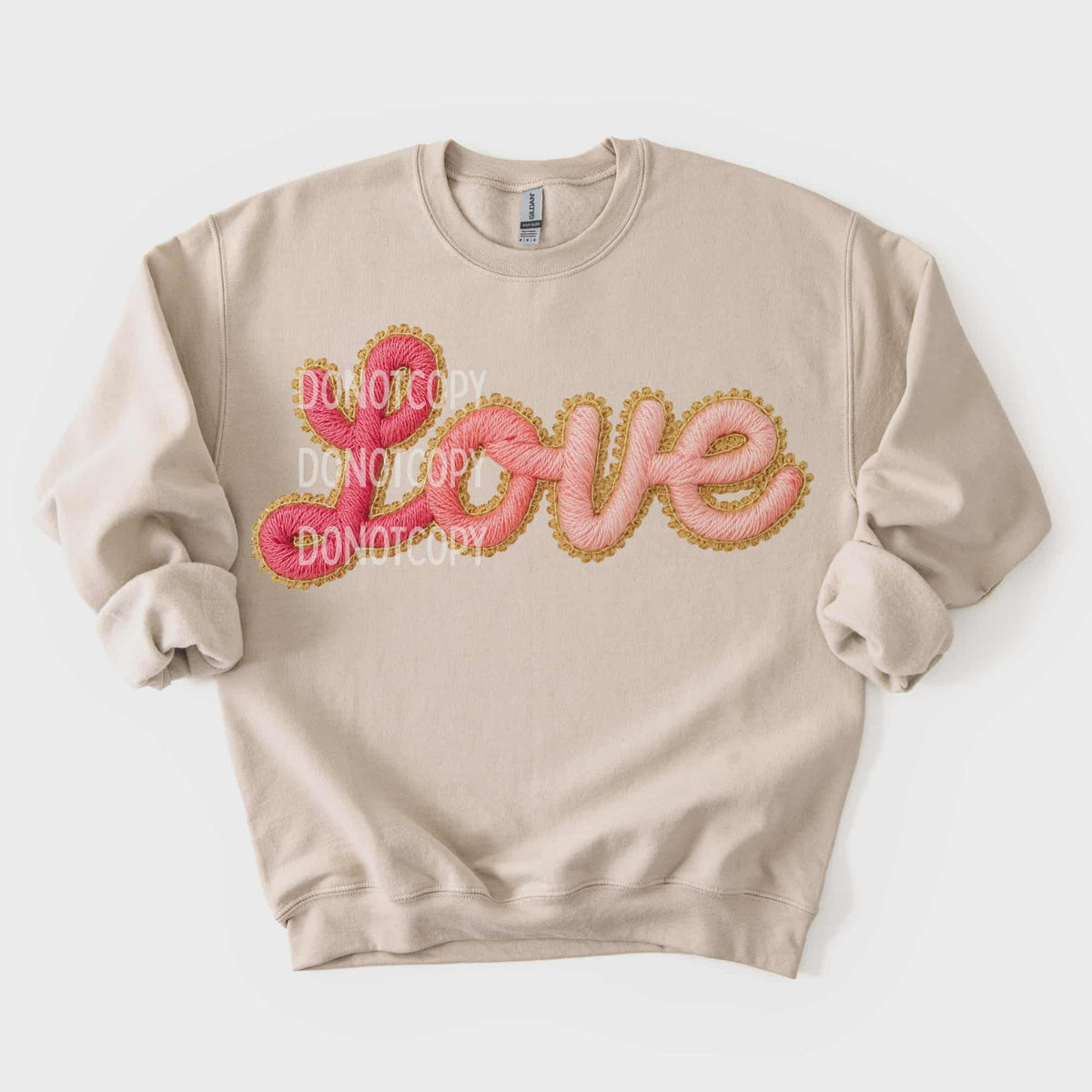 Love ombré faux yarn (CSG) DTF Transfer