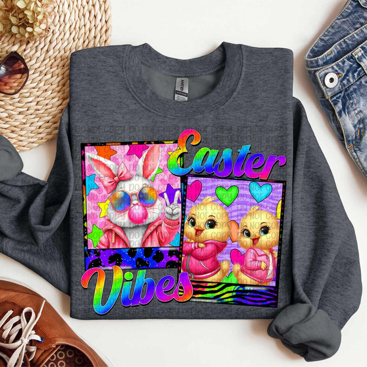 Easter vibes Polaroids (VP) 82385 DTF transfer