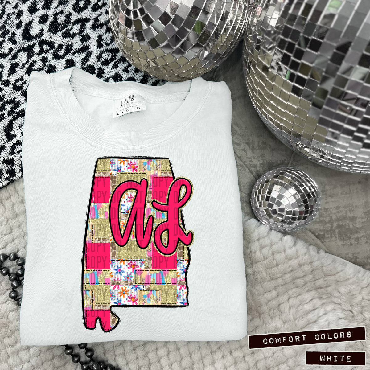 Pink Patch states DTF transfers