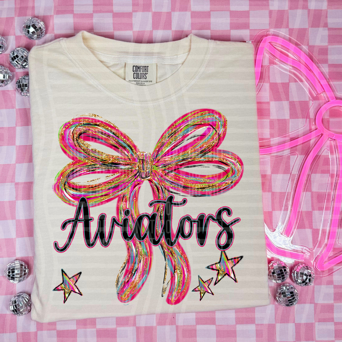 Aviators Whimsical Bow (caplinger) DTF transfer