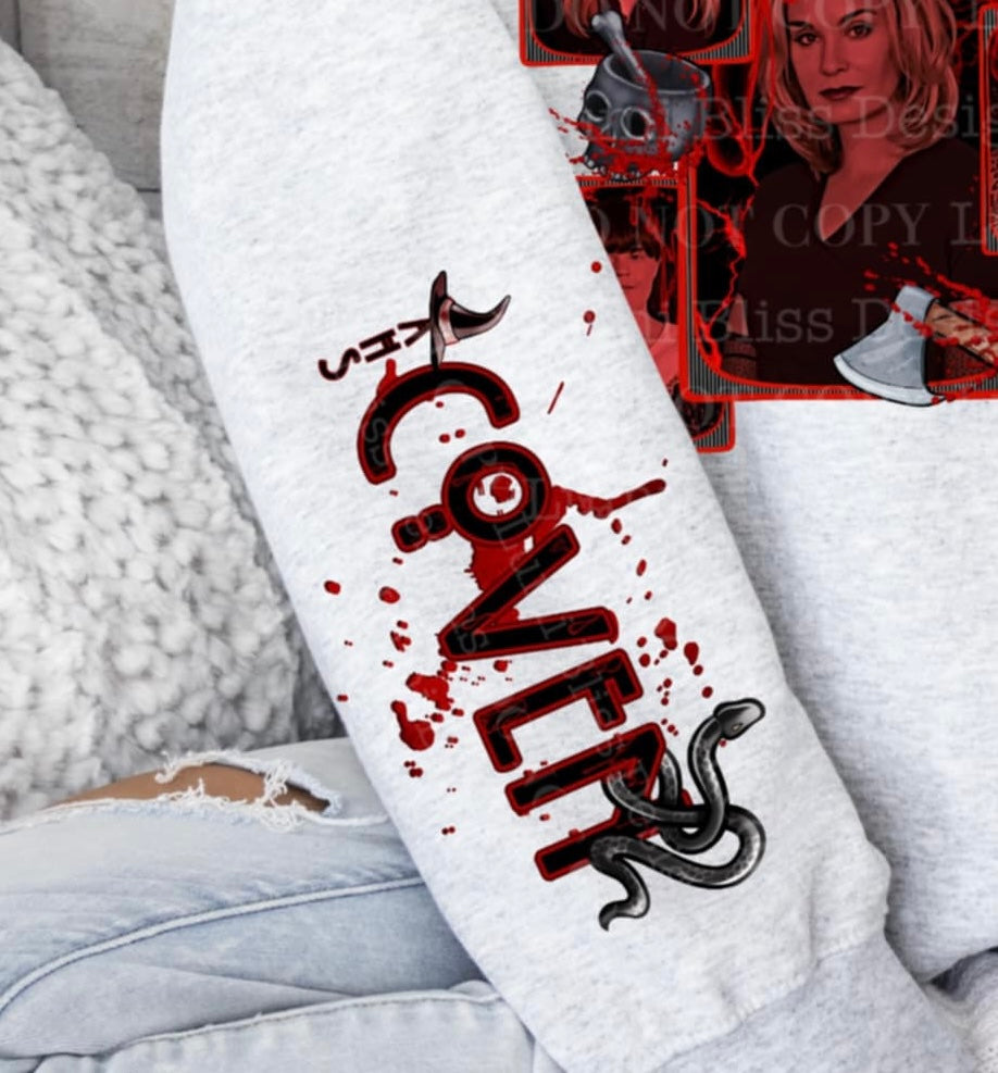 Coven sleeve DTF transfer