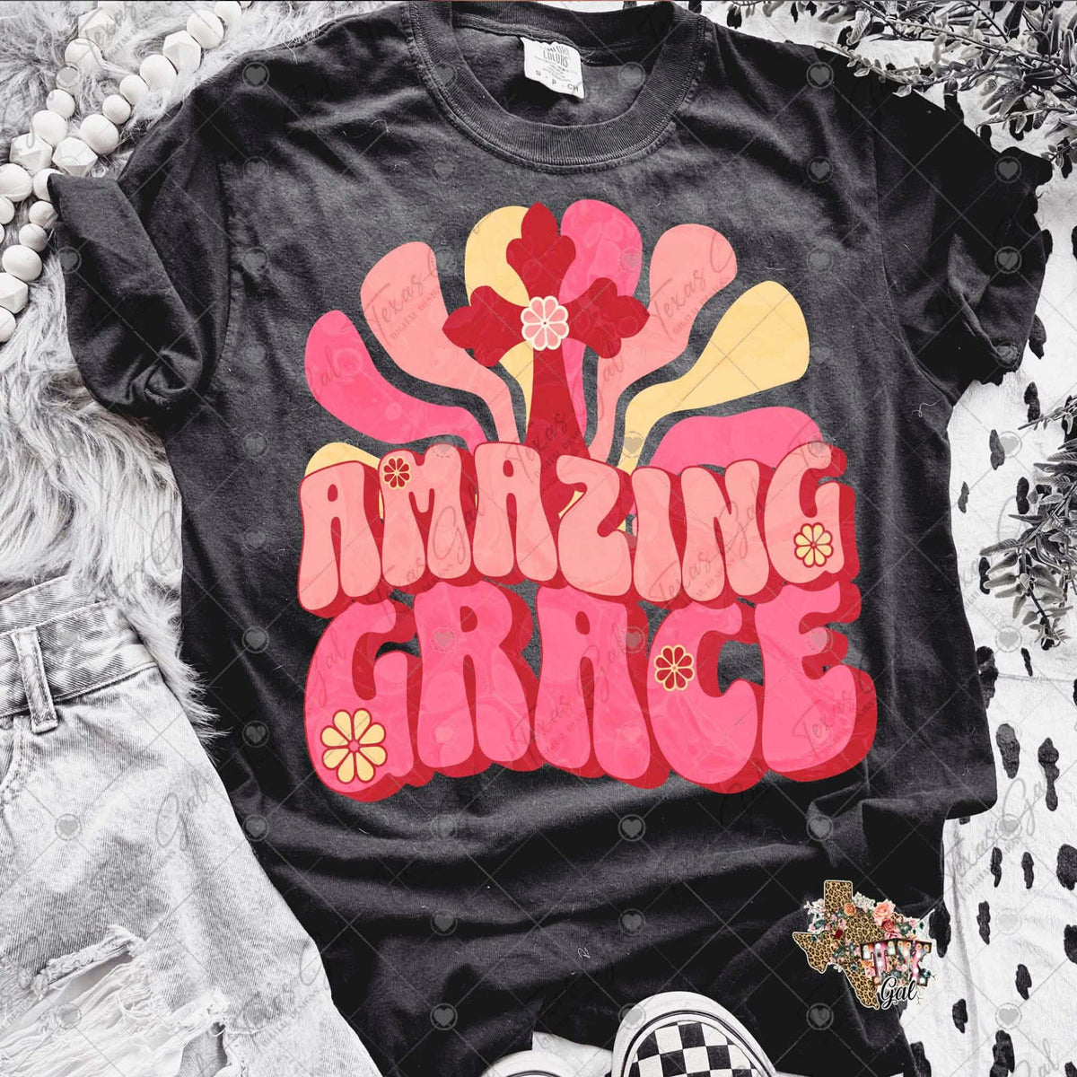 Amazing grace pink (Texasgal) DTF Transfer