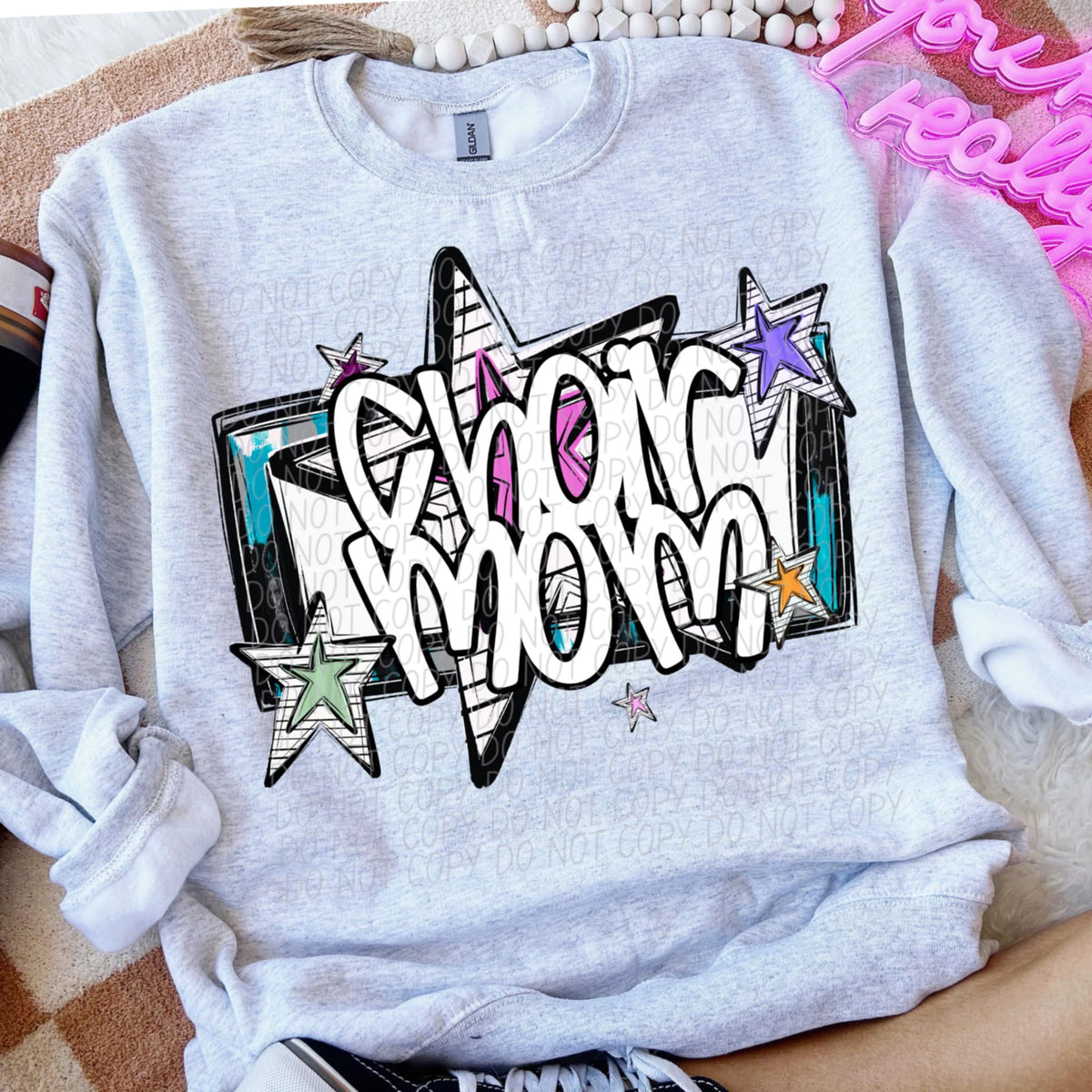 Choir mom stars (CITY) 85446 DTF transfer