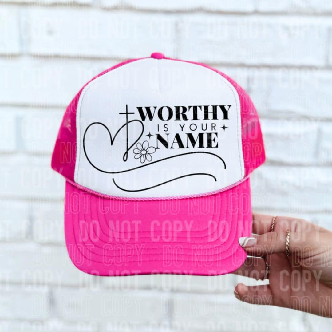 Worthy is your name 98285 DTF transfer