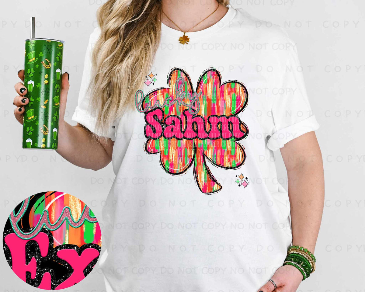 Sahm brushstroke clover (Caplinger) 80339 DTF transfer