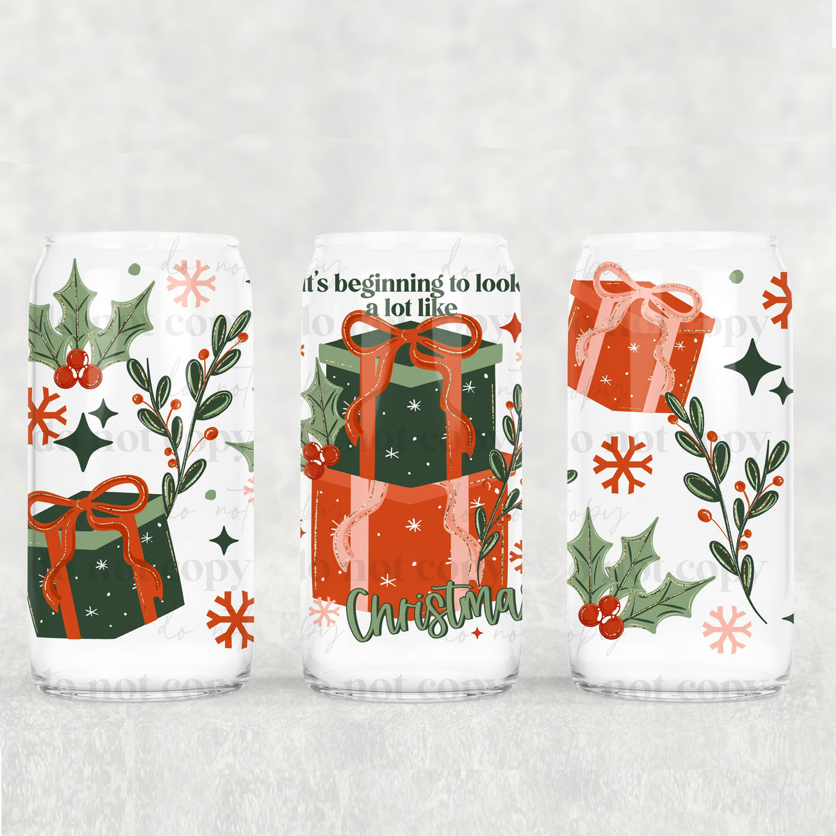 A lot like Christmas (exclusive) UV DTF WRAP