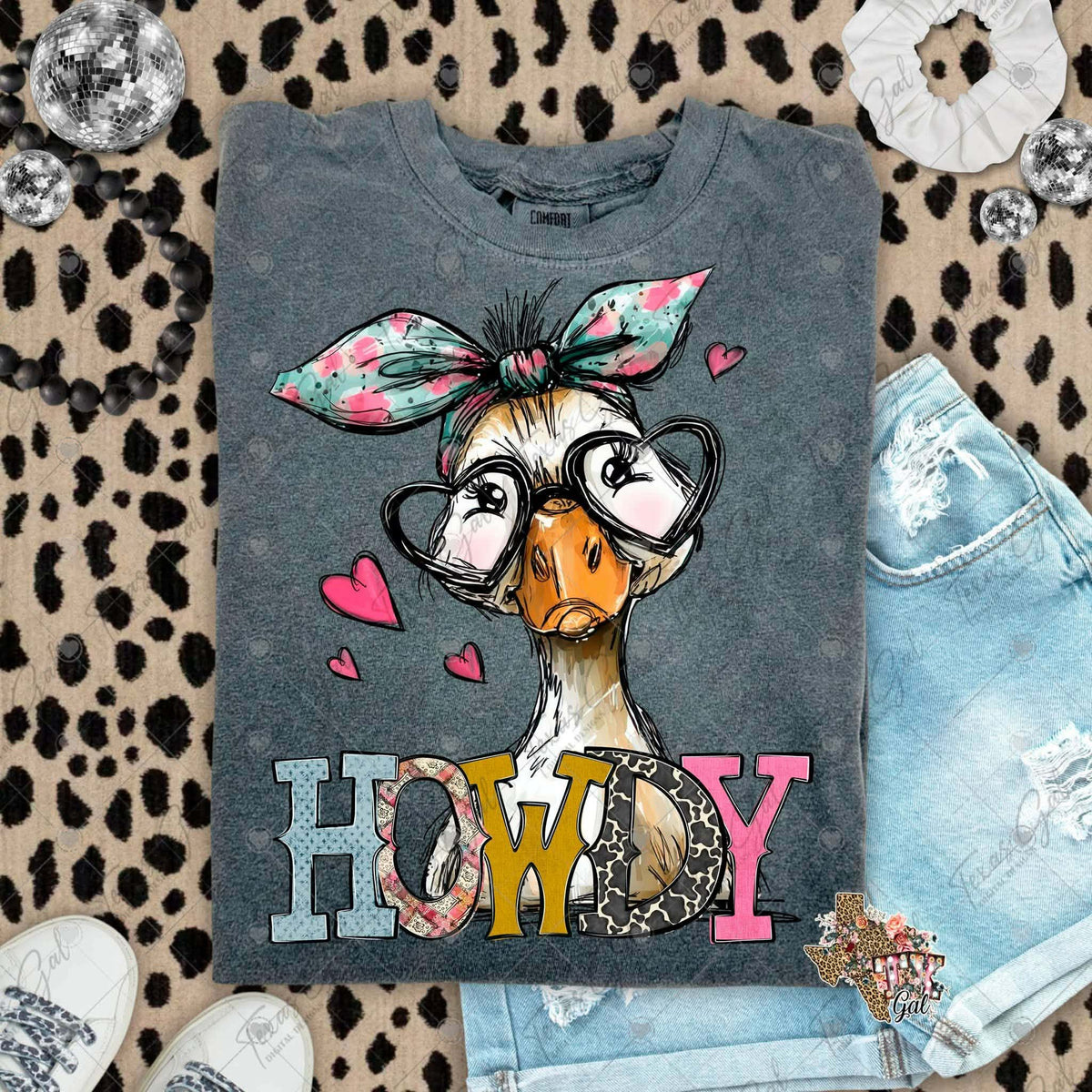 Howdy duck (Texasgal) DTF Transfer