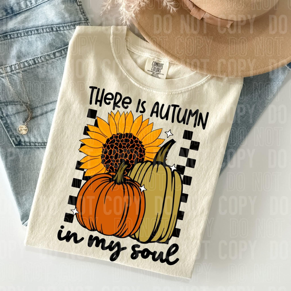 There is autumn in my soul pumpkins and sunflower (SBB) 109855 DTF transfer