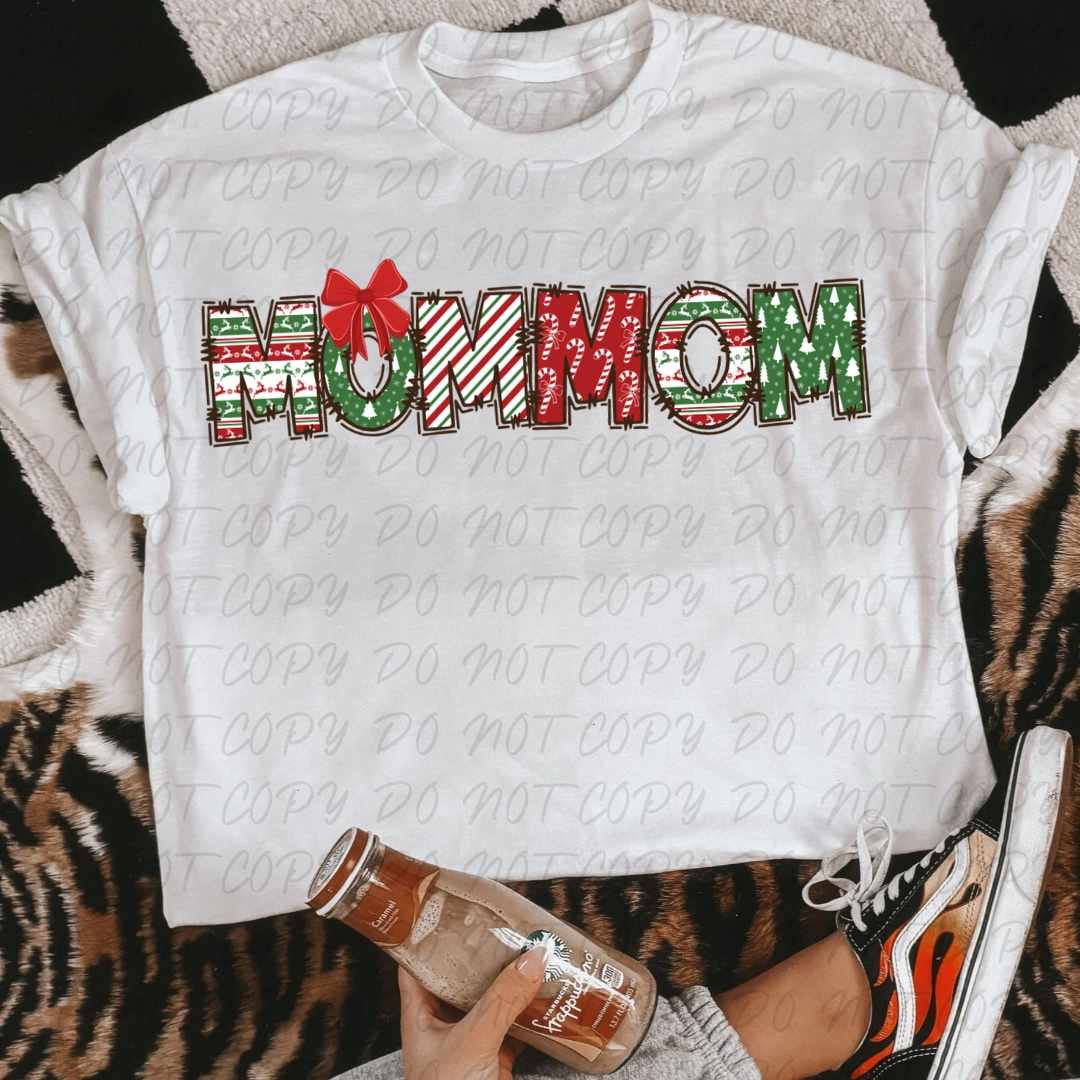 Mommom wrapping paper font (VINTAGE) 64181 DTF transfer