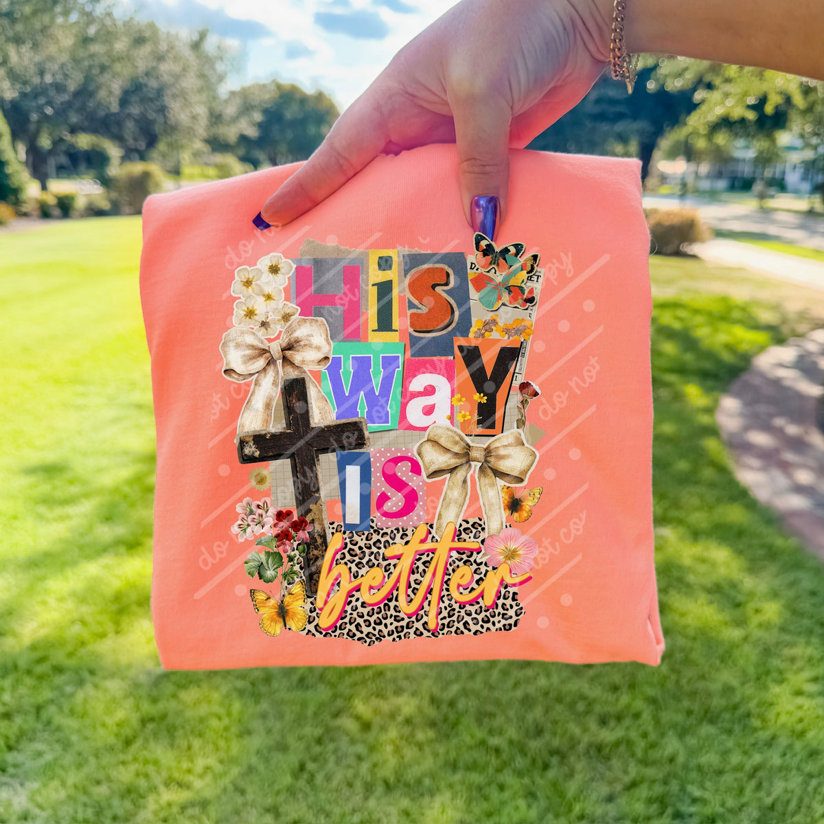 His Way is Better Collage sunday special DTF transfer