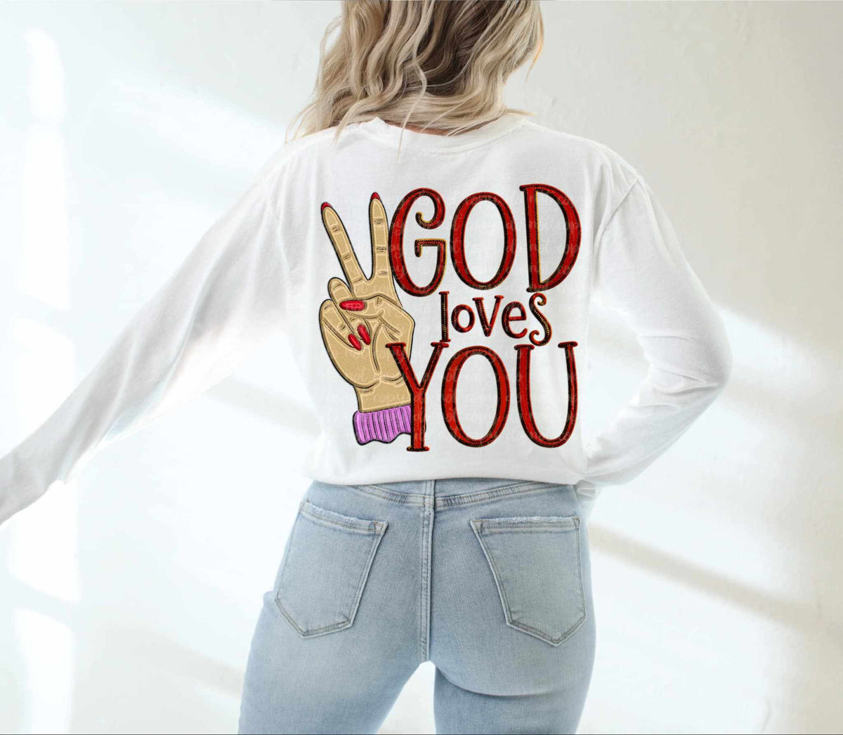 God loves you 73461 DTF transfer