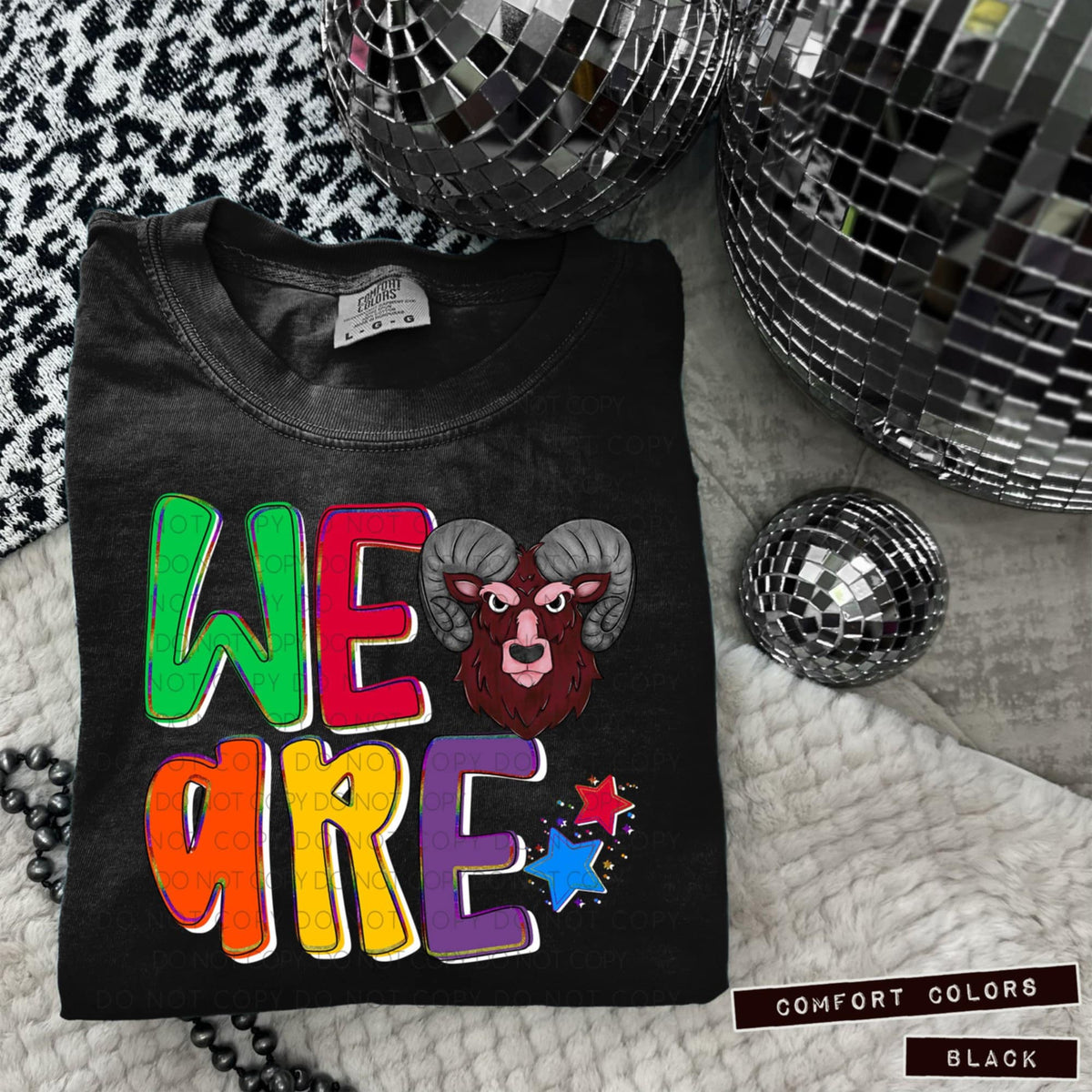 We are rams maroon (Caplinger) 100779 DTF transfer