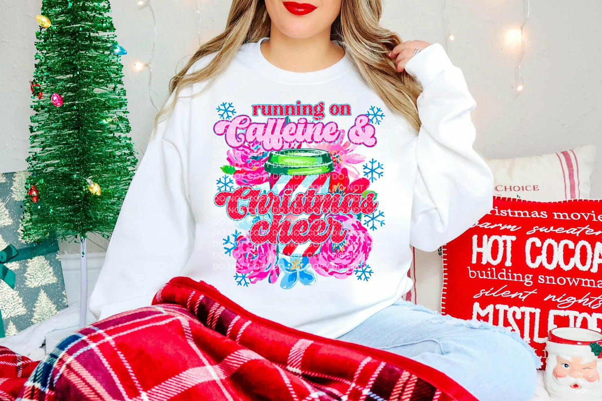 Caffeine and Christmas Cheer (SCG) DTF Transfer