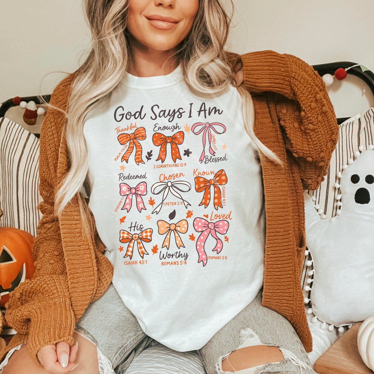 God says i am bows fall edition DTF transfer