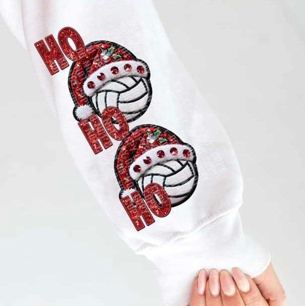 Ho ho ho volleyball sleeve 62713 DTF transfer