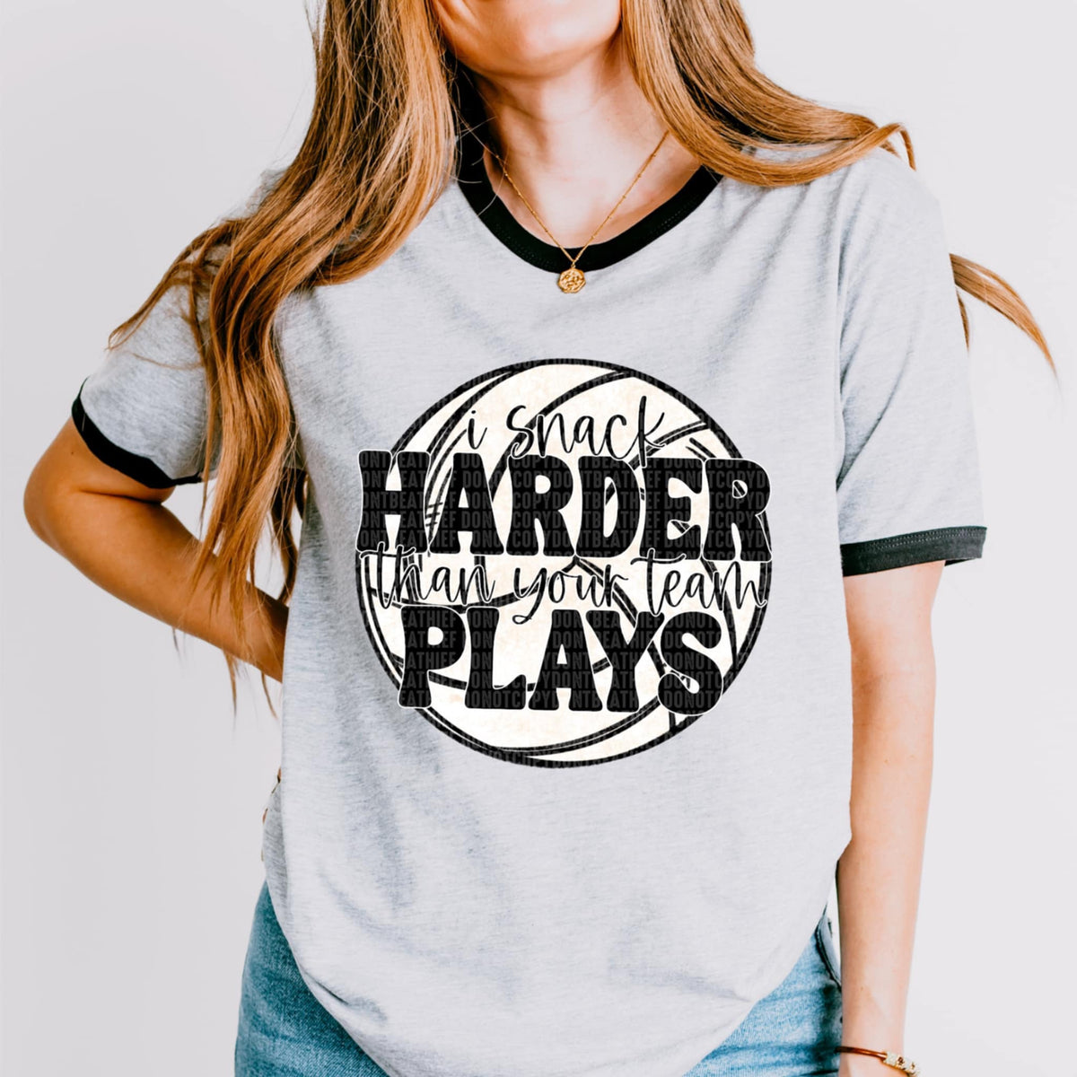 I snack harder than your team plays volleyball (SDD) 93457 DTF transfer