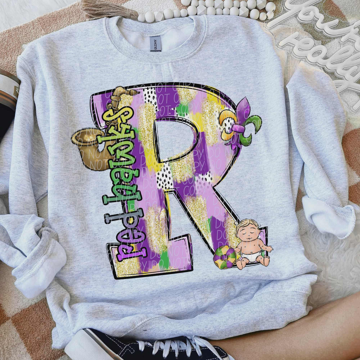 Redhawks Mardi Gras (city) DTF Transfer