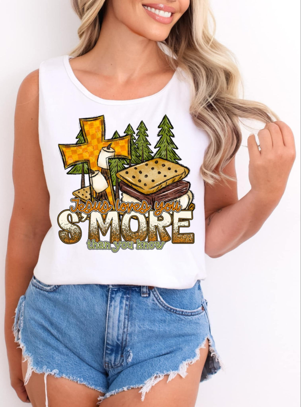 Jesus loves you s’more than you know 93316 DTF transfer