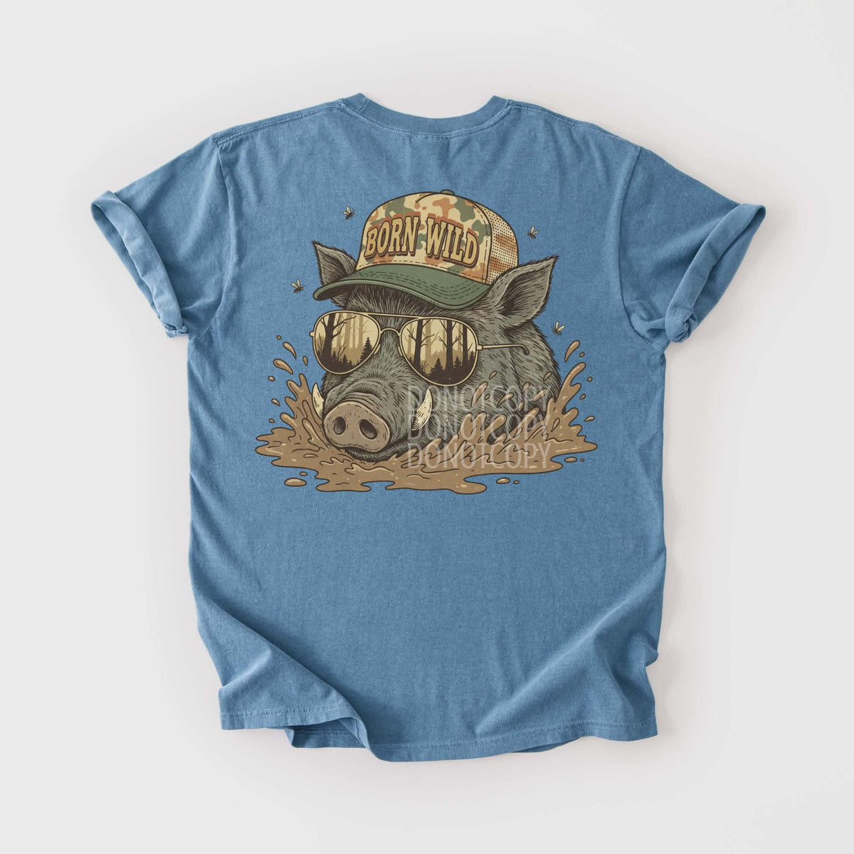 Born wild pig with hat (CSG) DTF Transfer