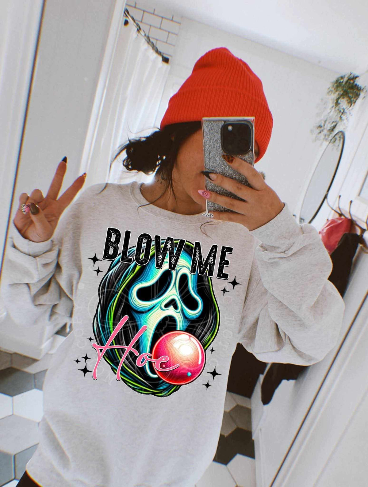 Blow me hoe Scream (LYTTLE) DTF transfer