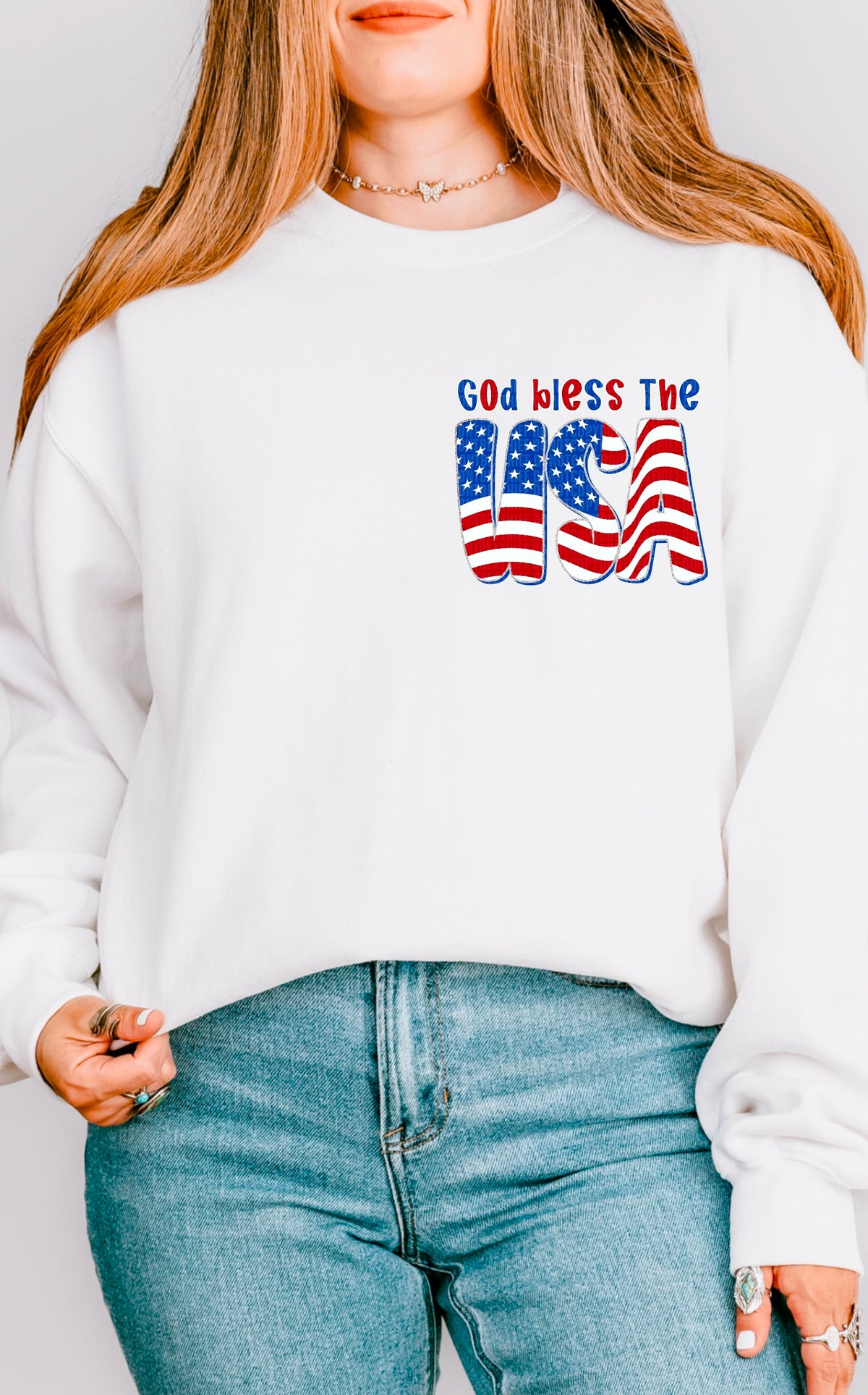 God bless the USA pocket 103968 DTF transfer