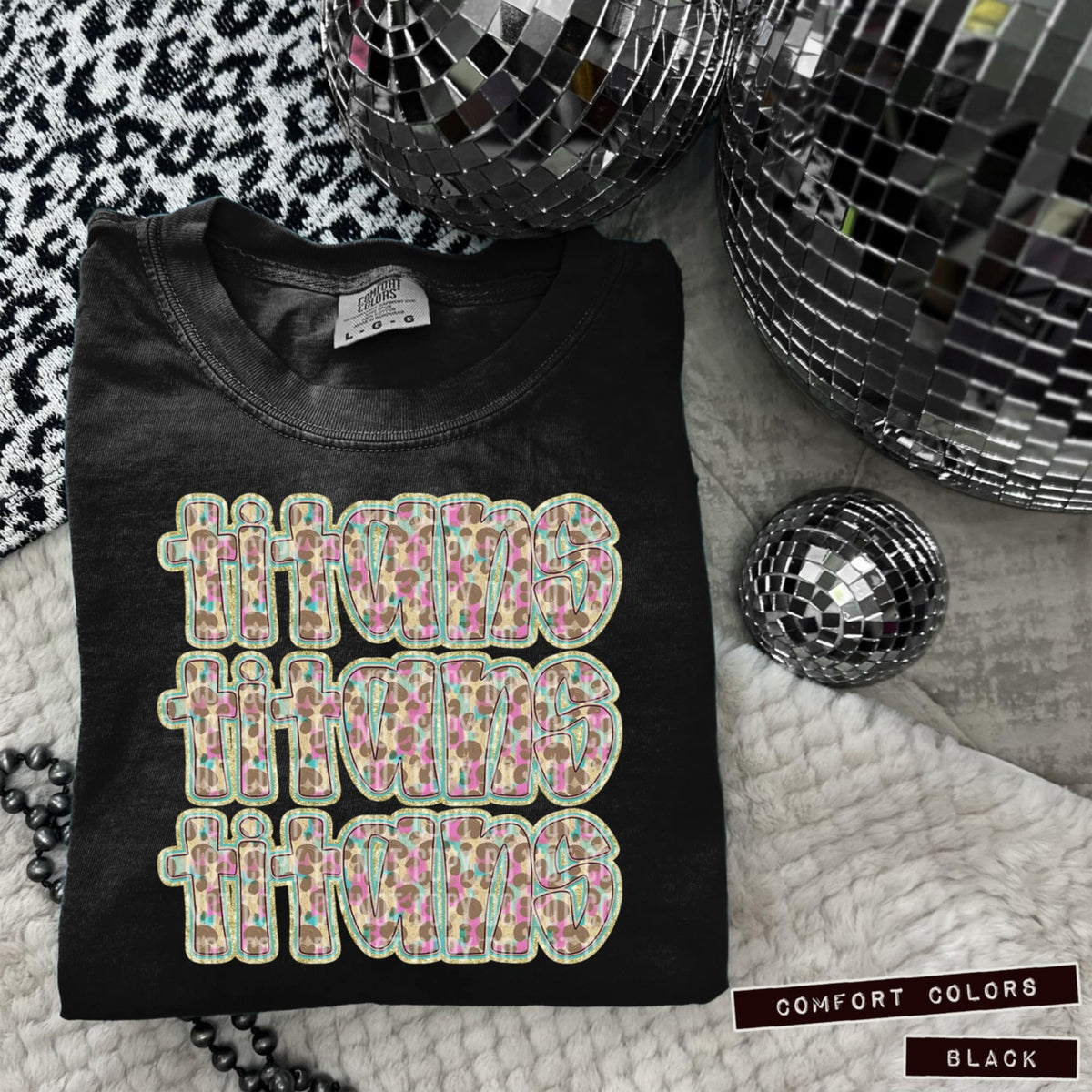 Titans Leopard Stacked (Caplinger) 98432 DTF transfer