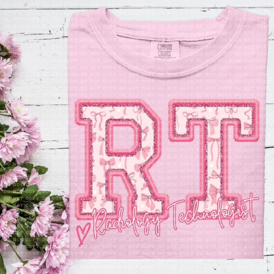 RT radiology technician coquette (ECHT) 93879 DTF transfer