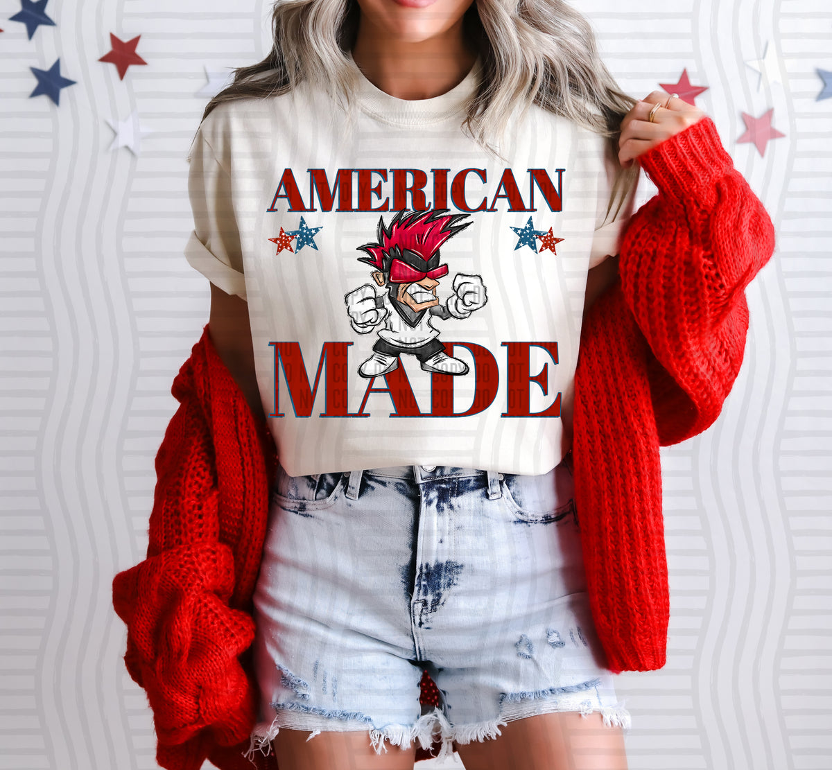 American made Rebels (red) (Caplinger) DTF Transfer