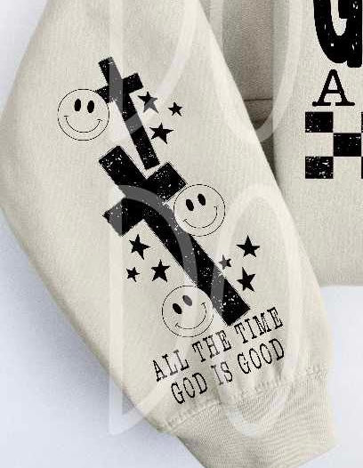 God is good all the time sleeve (PH) 67672 DTF transfer