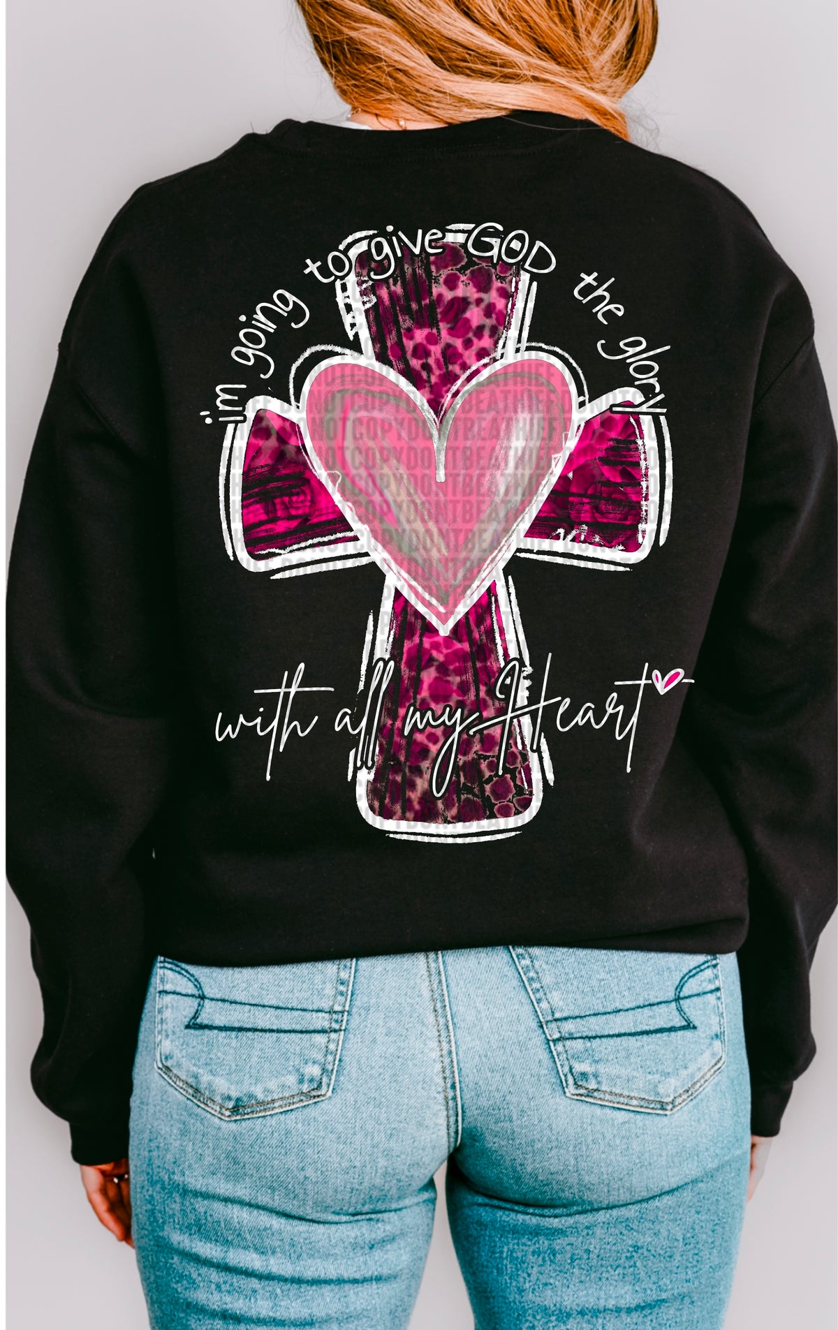 I’m going to give god the glory white font 93674 DTF transfer