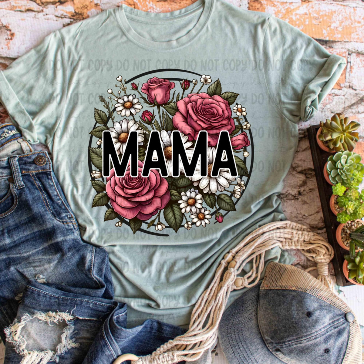Mama floral circle (REVEL) 98915 DTF transfer