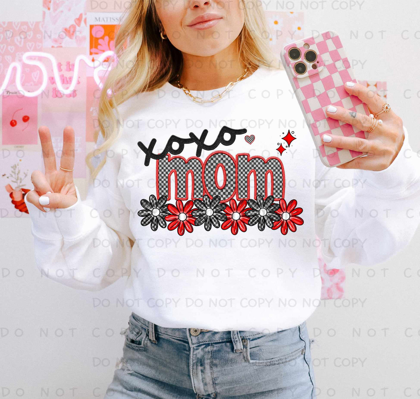 Xoxo mom (caplinger) 77511 DTF transfer