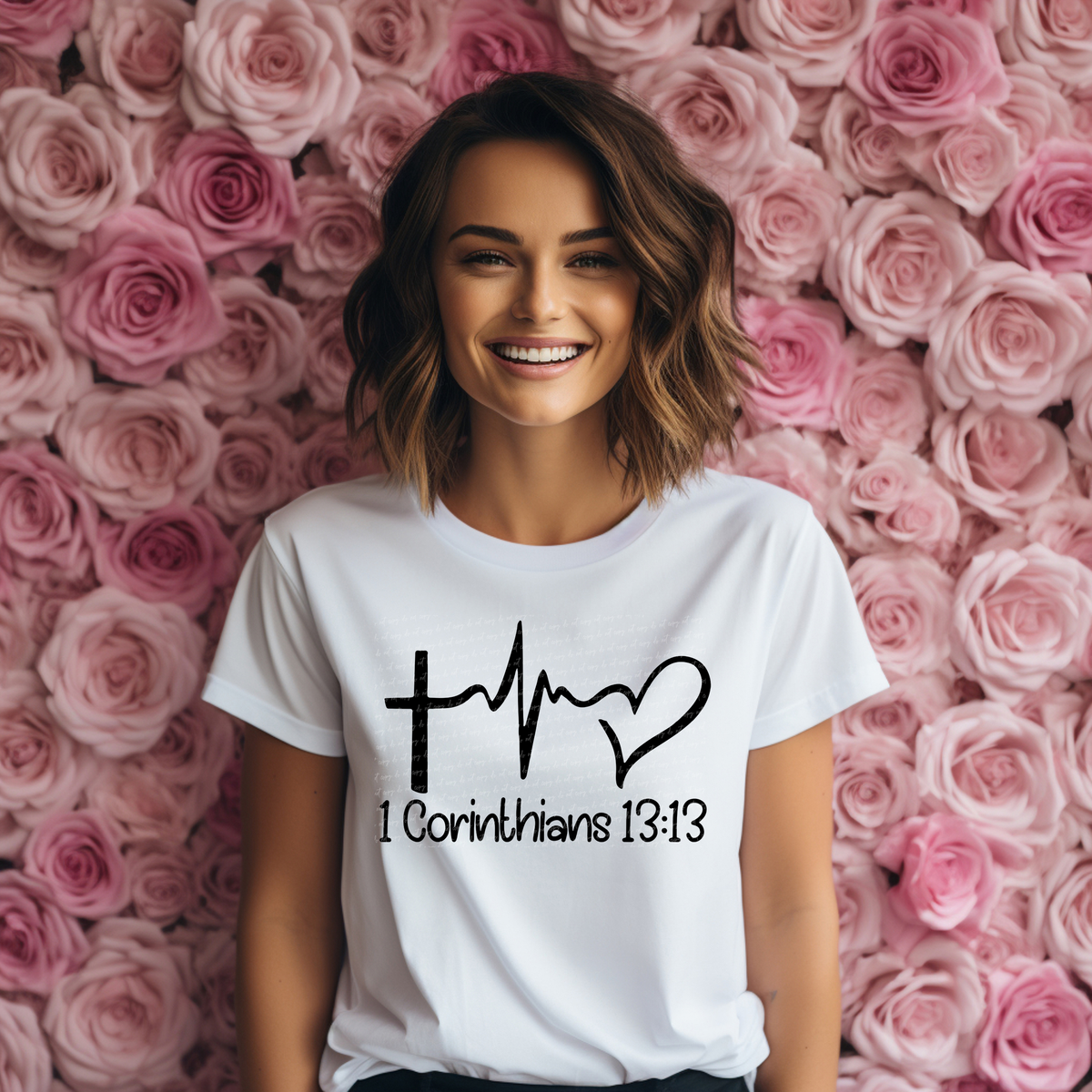 Faith Hope Love 1 Corinthians 13:13 71830 DTF Transfer