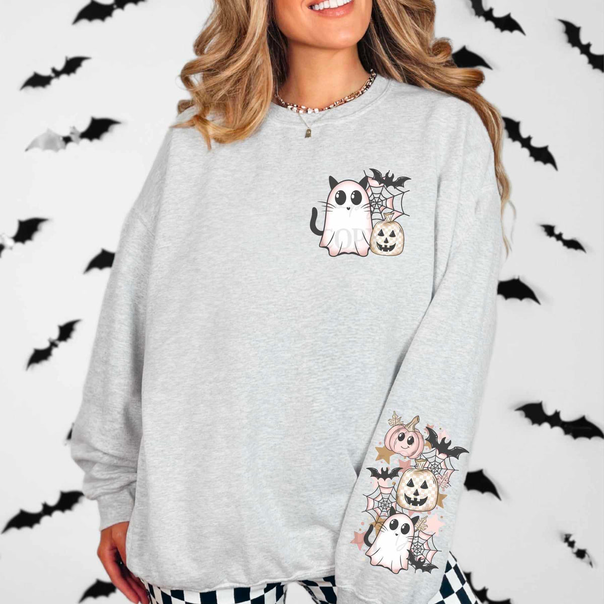 Ghost cat pocket (ABD) 60777 DTF transfer