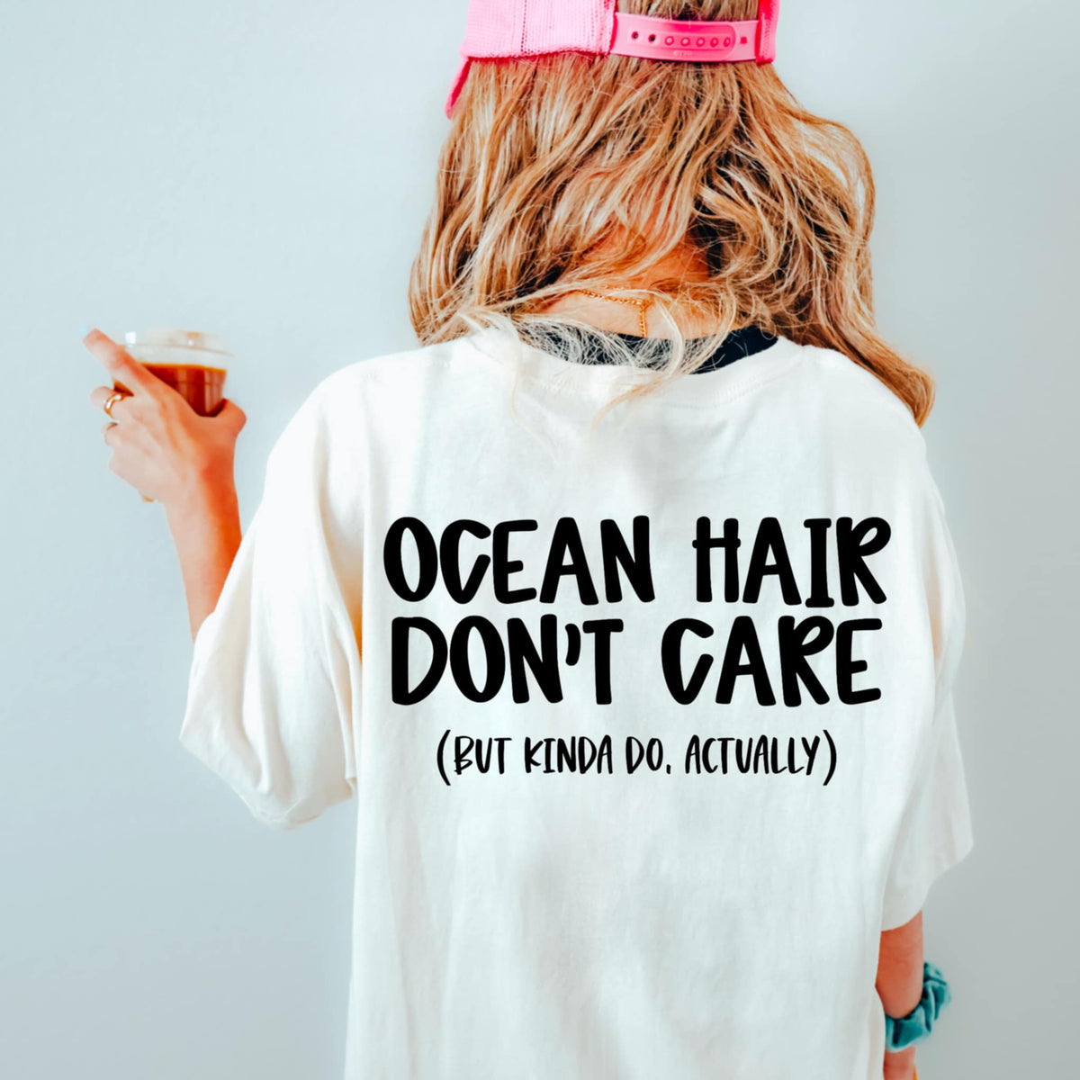 Ocean hair don’t care BLACK (CMD) 99593 DTF transfer