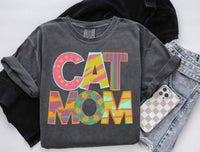 Cat mom patterned font (S&G) 60402 DTF transfer