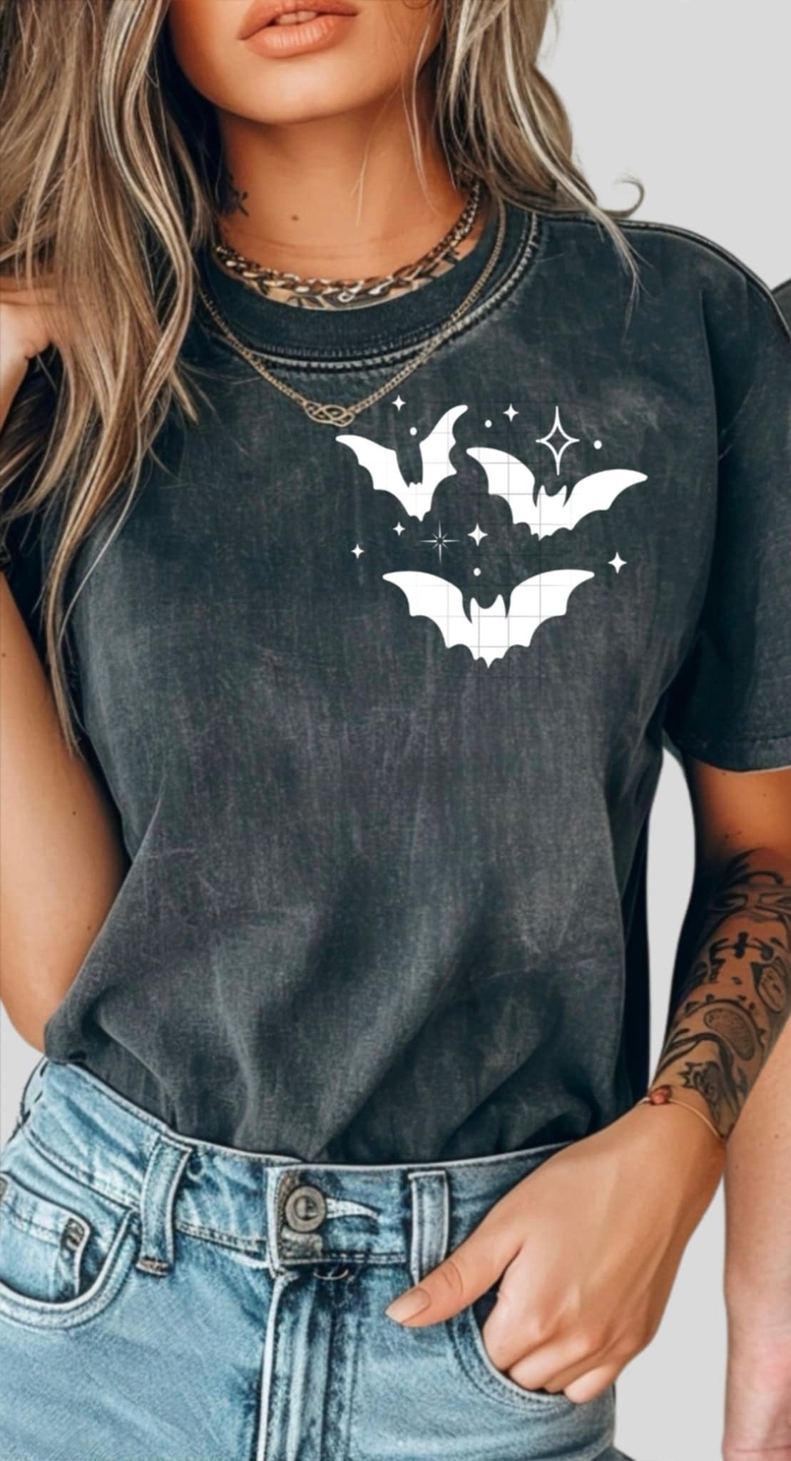 White bats pocket (CSC) 93154 DTF transfer