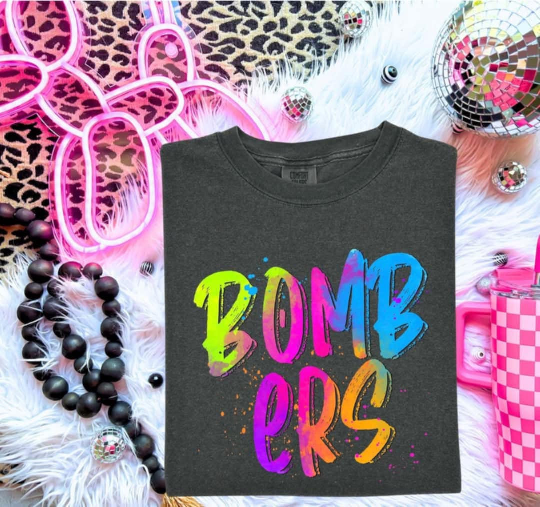 Bombers Neon Splatter (S&G) 100002 DTF transfer